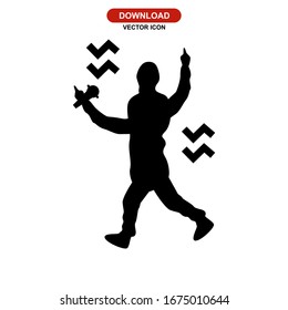 vocalist icon or logo isolated sign symbol vector illustration - high quality black style vector icons
