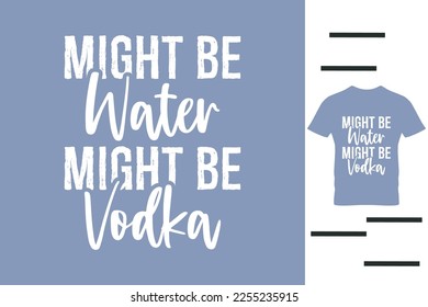 Voda lover t shirt design