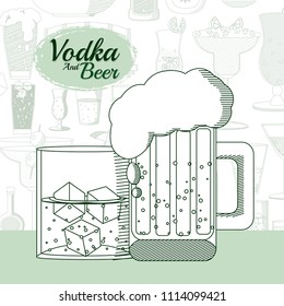 Vodka and beer