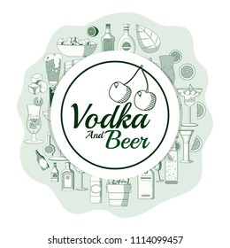 Vodka and beer