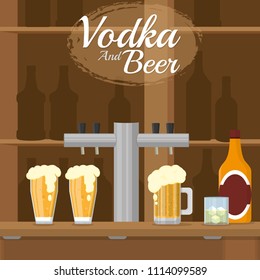 Vodka and beer