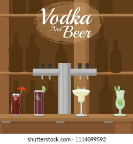 Vodka and beer