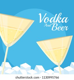 Vodka and beer