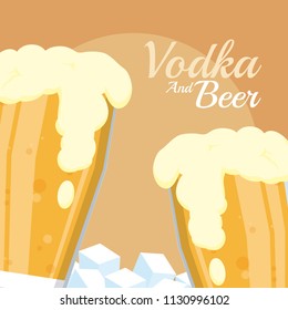 Vodka and beer
