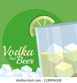 Vodka and beer