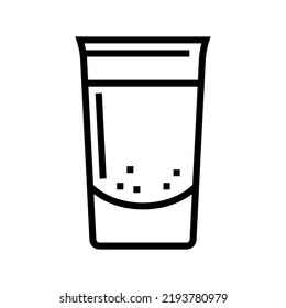vodka beverage drink line icon vector. vodka beverage drink sign. isolated contour symbol black illustration