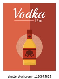 Vodka drink concept