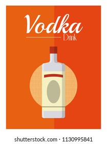 Vodka drink concept