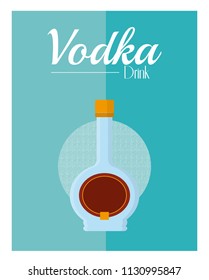Vodka drink concept