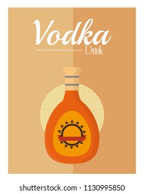 Vodka drink concept