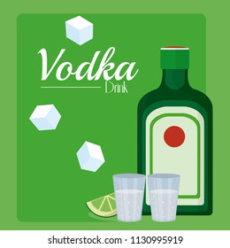 Vodka drink concept