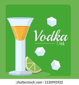 Vodka drink concept