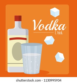 Vodka drink concept