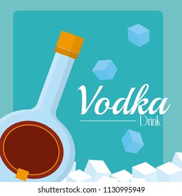 Vodka drink concept