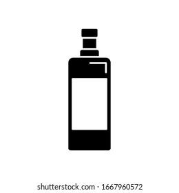 Vodka, glass, bottle icon. Simple vector liquid container icons for ui and ux, website or mobile application