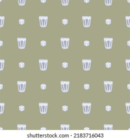Vodka glass and ice seamless pattern, great design for any purposes. Doodle style. Hand drawn image. Repeat template. Party drinks concept. Freehand drawing. Cartoon sketch graphic draft. Vector.

