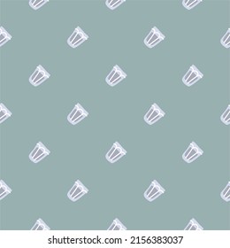 Vodka glass seamless pattern, great design for any purposes. Doodle style. Hand drawn image. Repeat template. Party drinks concept. Freehand drawing. Cartoon sketch graphic draft. Vector.
