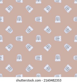 Vodka glass seamless pattern, great design for any purposes. Doodle style. Hand drawn image. Repeat template. Party drinks concept. Freehand drawing. Cartoon sketch graphic draft. Vector.
