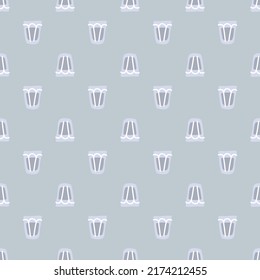Vodka glass seamless pattern, great design for any purposes. Doodle style. Hand drawn image. Repeat template. Party drinks concept. Freehand drawing. Cartoon sketch graphic draft. Vector.
