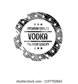 Vodka - Grunge Rubber stamp