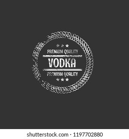 Vodka - Grunge Rubber stamp