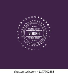 Vodka - Grunge Rubber stamp