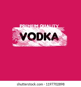 Vodka - Grunge Rubber stamp