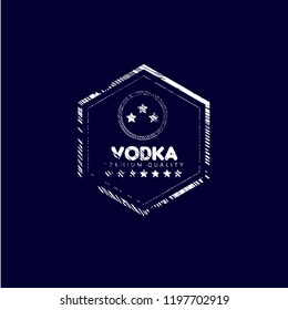 Vodka - Grunge Rubber stamp
