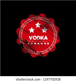 Vodka - Grunge Rubber stamp