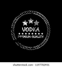 Vodka - Grunge Rubber stamp
