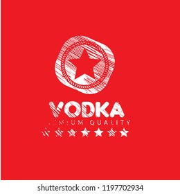 Vodka - Grunge Rubber stamp