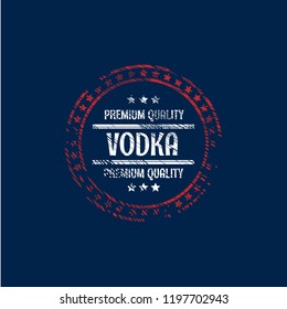 Vodka - Grunge Rubber stamp
