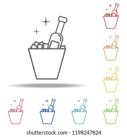 vodka in ice icon. Elements of Alcohol drink in multi colored icons. Simple icon for websites, web design, mobile app, info graphics