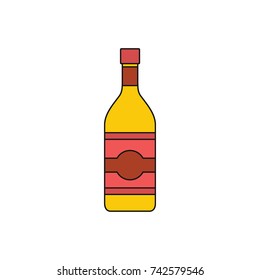 Vodka icon. Cartoon illustration of Vodka vector icon for web isolated on white background