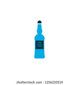 Vodka icon colored symbol. Premium quality isolated scotch element in trendy style.