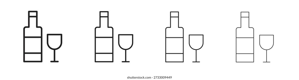 Plantilla de diseño de icono de vodka para Web y elemento de interfaz de usuario móvil
