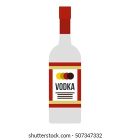 Vodka icon. Flat illustration of vodka vector icon for web