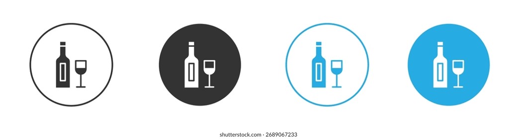 Wodka-Ikone. Entwurfsvorlage für Grafiksymbol