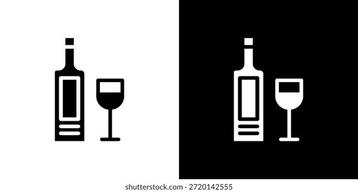 Vodka Icon Set Vector Design für mobiles Konzept und Webdesign.