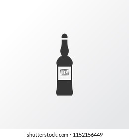 Vodka icon symbol. Premium quality isolated scotch element in trendy style.
