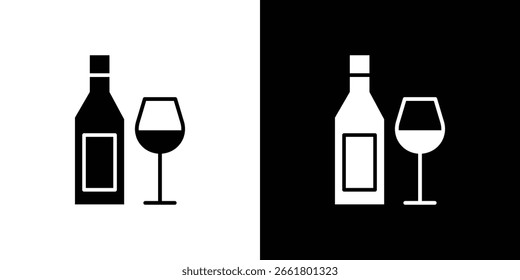 Símbolo de icono de vodka. Icono de Vector en diseño plano de moda
