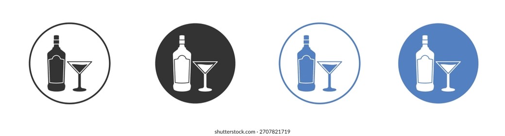 Vodka icon vector art illustration. for mobile concept and web designs