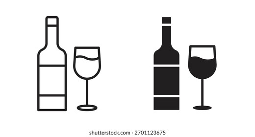 Vodka-Symbol-Vektorsammlung. Vektorgrafiken mit Stocksymbolen