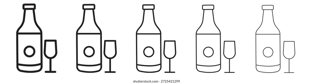 Vodka-Symbol, Vektordesign-Element, Vektor eps 10