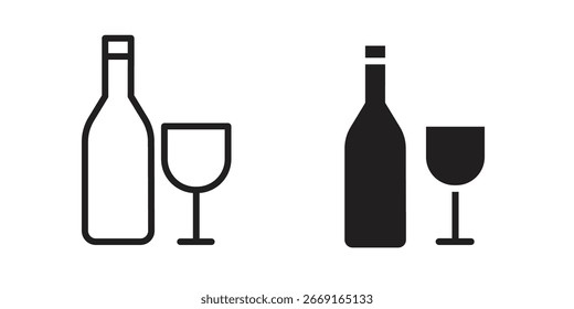 Icono de vodka. Ilustración vectorial. Ilustración vectorial aislada. Ilustración EPS.
