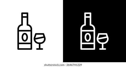 Vodka icon vector simple element illustration editable