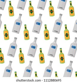 vodka and schnapps liquor bottle background