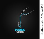 vodka shot glass bottle design background