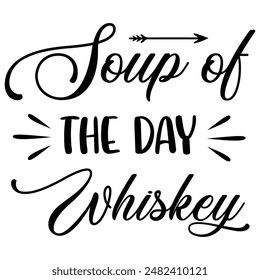 Vodka typography Black Glyph Style vector 