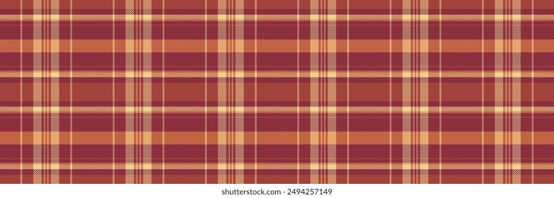 Vogue fabric check plaid, festive pattern textile tartan. Interior texture seamless vector background in red and pink colors palette.